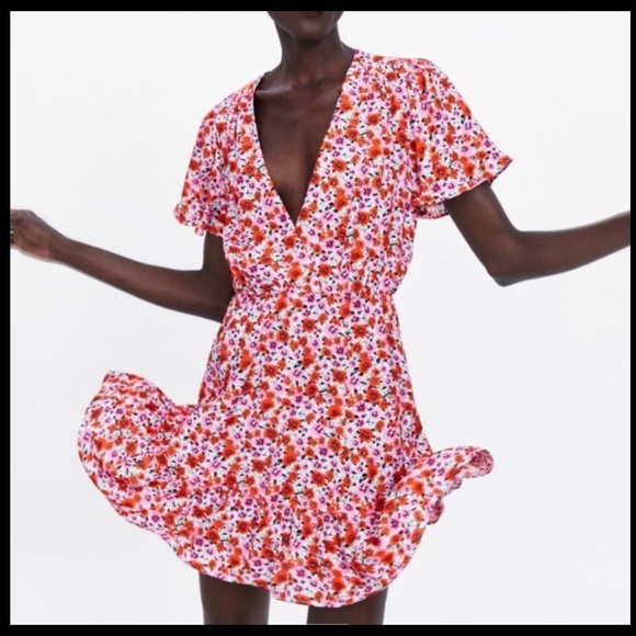 zara floral dress